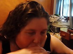 BBW, Blowjob, Interracial